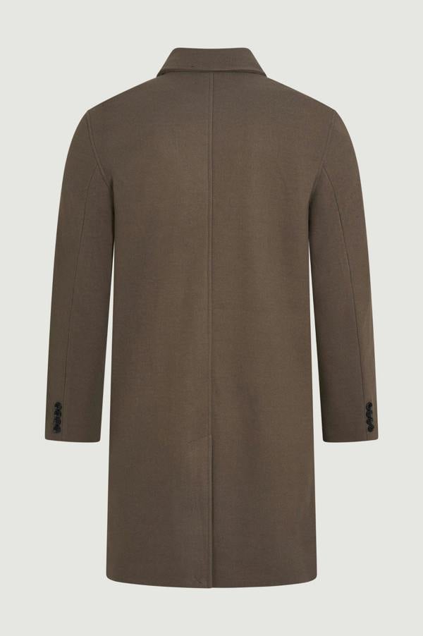 Harry Brown London Harold Plain Faux Wool Overcoat