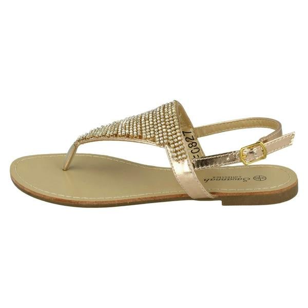 Savannah Ladies Savannah Toe Post Diamante Sandals