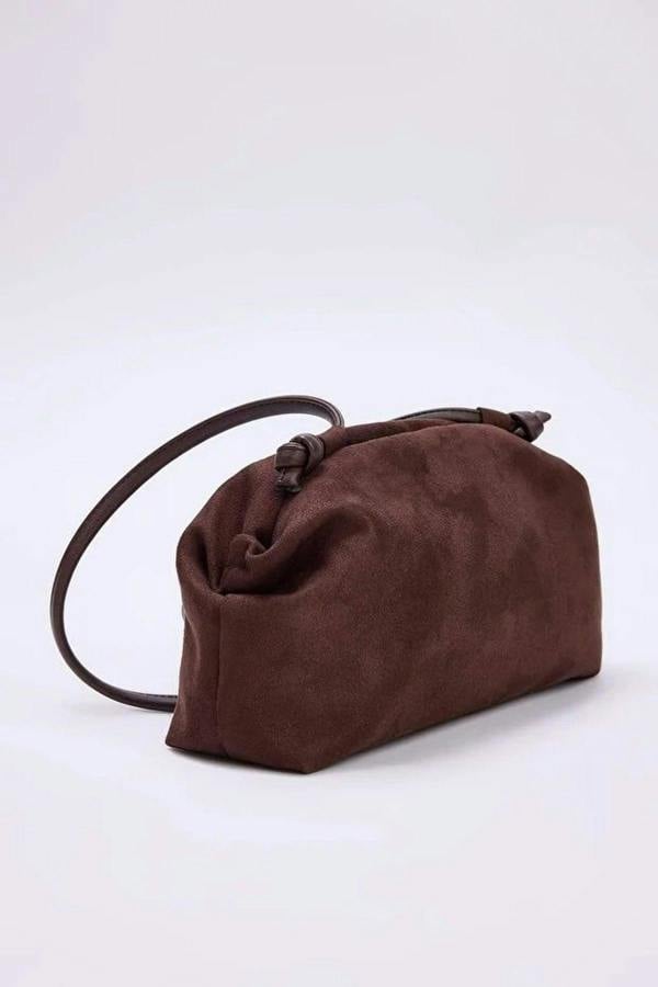WOVCOR Suede Magnetic Clasp Women's Shoulder Bag