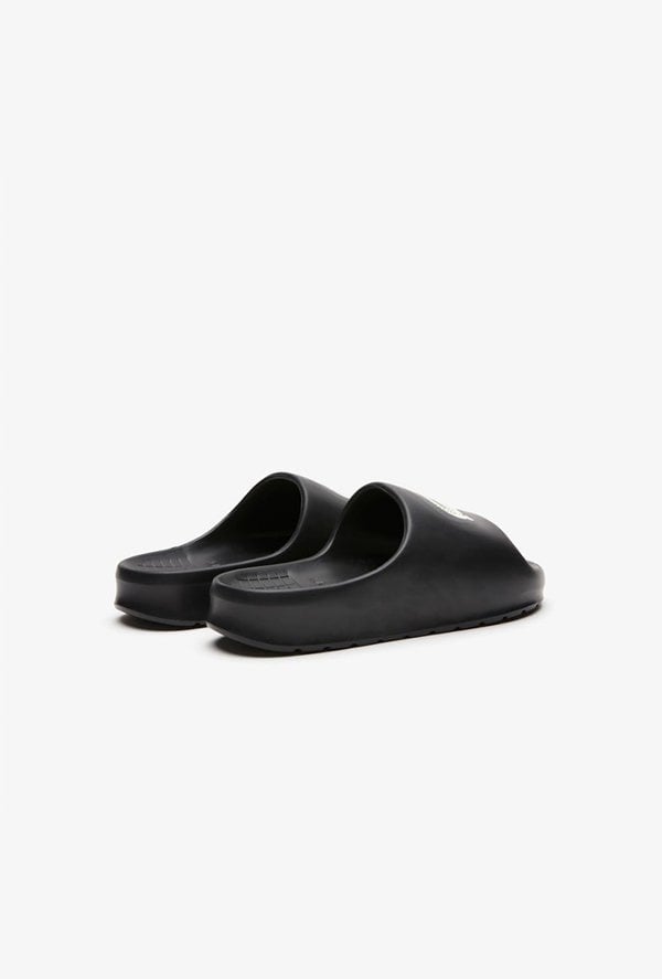 Lacoste Men's Serve Slide 2.0 Evo Synthetic Slides - Black