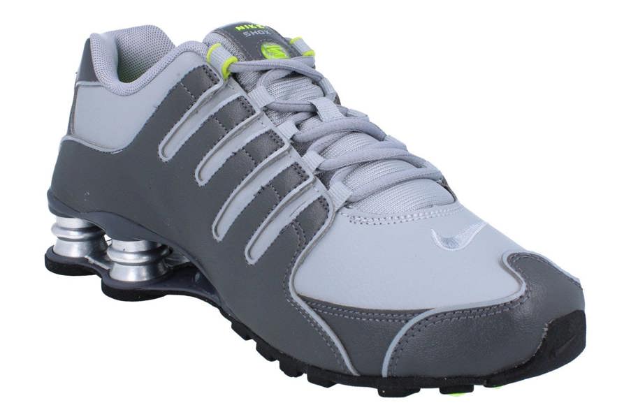 Nike Shox Nz Mens Running Trainers 378341 Shoes  009 - Dark Grey Wolf Grey 009 - Photo 3