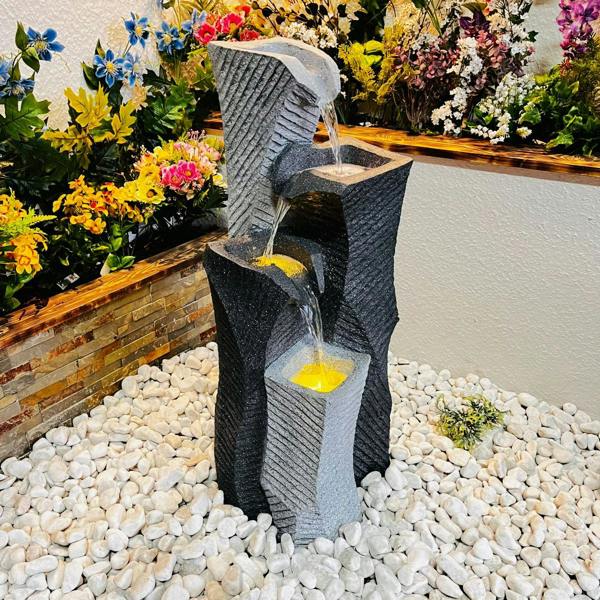 Tranquillity Water Features Monchrome Elegance Contemporary Water Feature