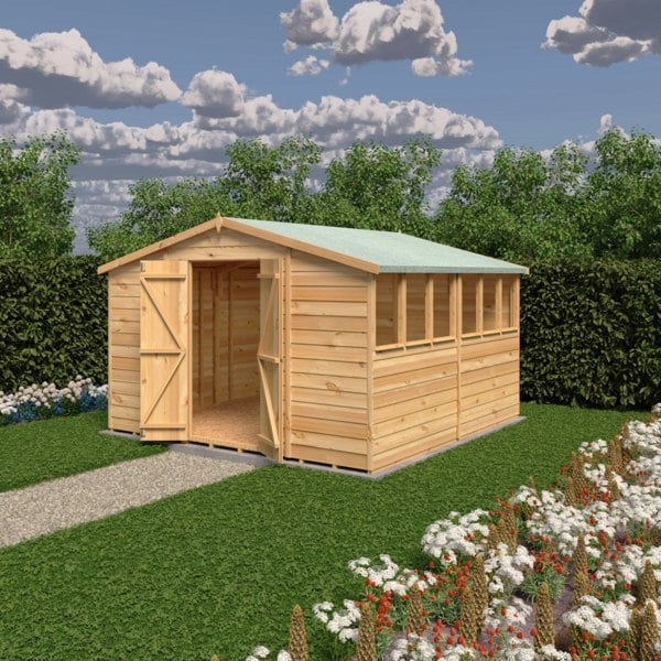 Shire Overlap Double Door 10x10 Economy Storage Shed
