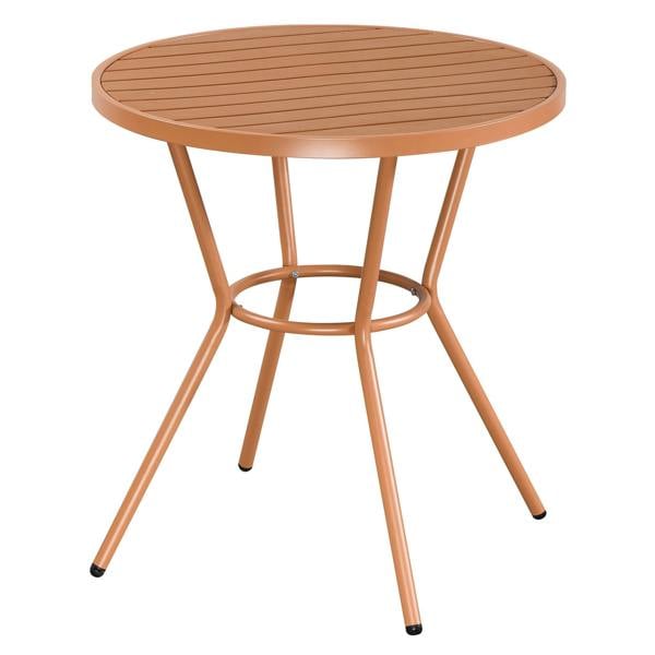 Core Products Round Plastic Bistro Garden Table, Moss Green