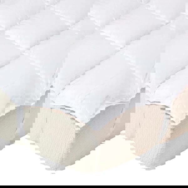 HOMESCAPES Super Microfibre Mattress Topper