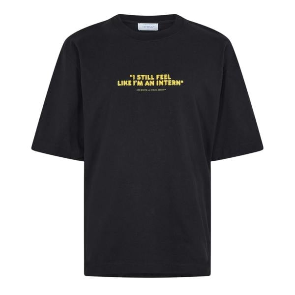Off White Mens Feel Like An Intern T-Shirt - Black - 