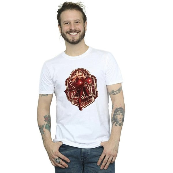 Marvel Mens Doctor Strange Wanda Vintage T-Shirt - White