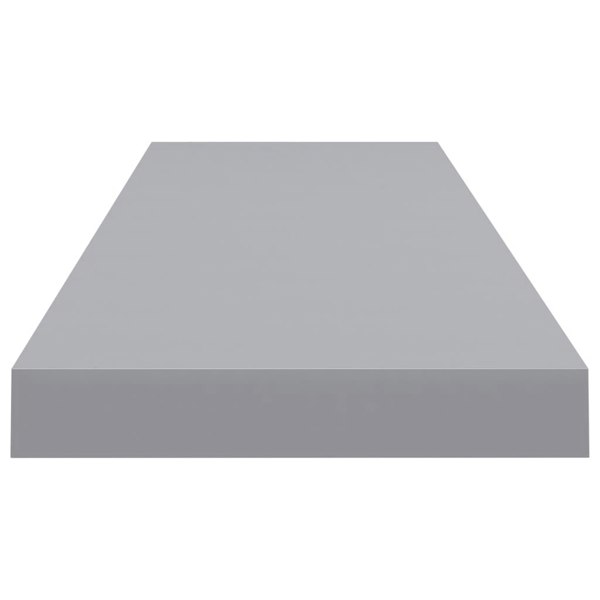 Berkfield Floating Wall Shelves 2 pcs Grey 90x23.5x3.8 cm MDF