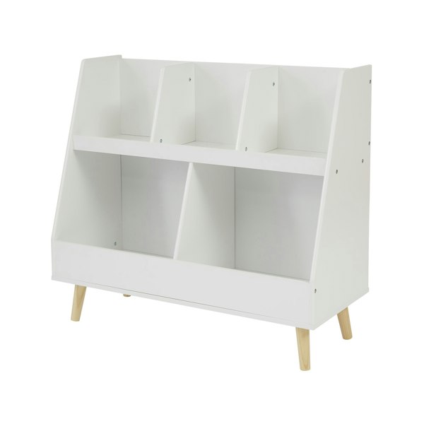 Liberty House Toys Kids White Sloping Bookcase