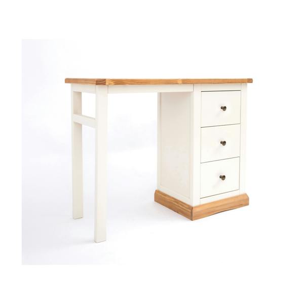 Cabinet Bits Trevi 3 Drawer Desk - Dressing Table Brass Knob