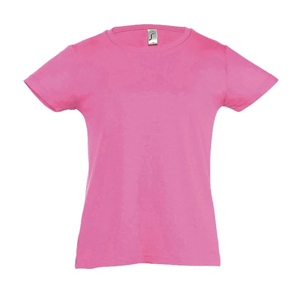 SOLS Girls Cherry Short Sleeve T-Shirt - Medium Pink