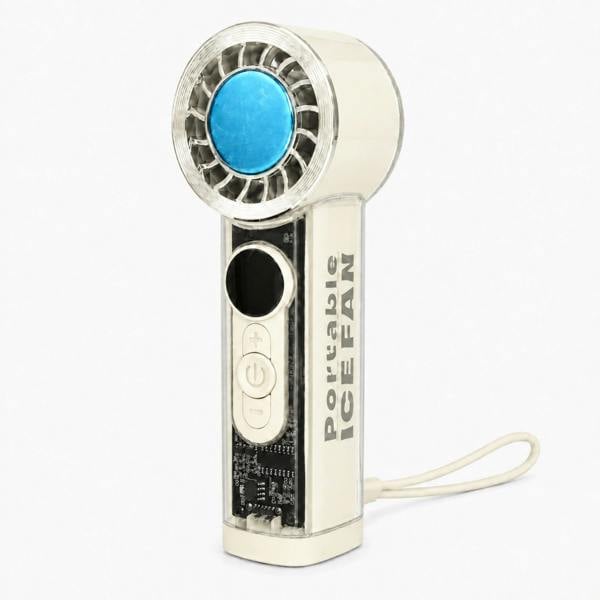 Dyzi Portable Ice Cooling Handheld Fan 199 Speed USB Rechargeable