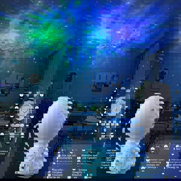 Dragodirect Astronaut Galaxy Starry Sky Projector Nebula Ceiling Night Light Lamp