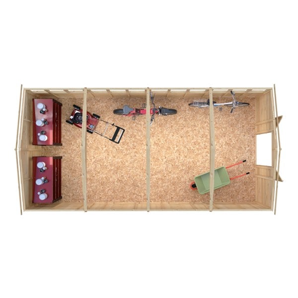 Shire Overlap Double Door 10x20 value storage shed