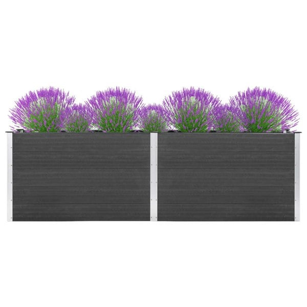 Berkfield Garden Raised Bed 200x100x91 cm WPC Grey