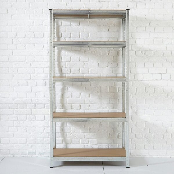 Neo Large Galvanised 5 Tier Shelving