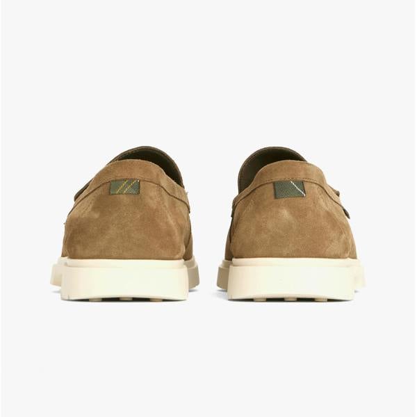 Barbour Barbour CARTY Mens Loafer Shoes Taupe Suede