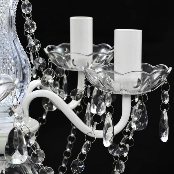 Berkfield Chandelier 5 Bulbs Transparent