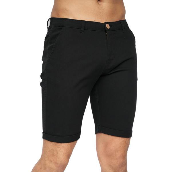 Crosshatch Mens Sinwood Chino Shorts - Black - 