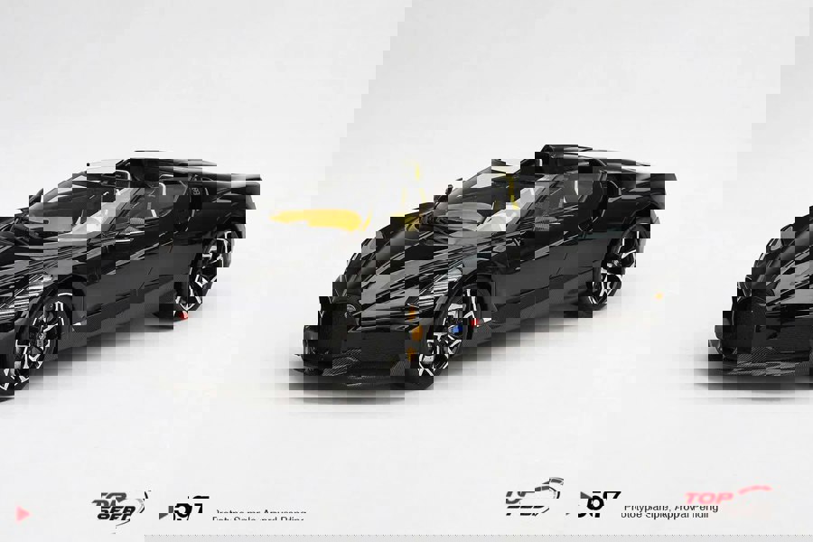 Bugatti W16 Mistra Black 1:18 Scale Topspeed TS0597