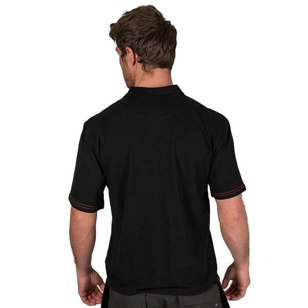 Lee Cooper Mens Pique Polo Shirt - Black - 