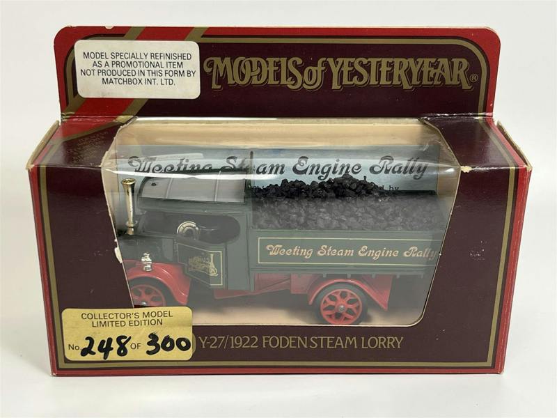 a toy truck in a box