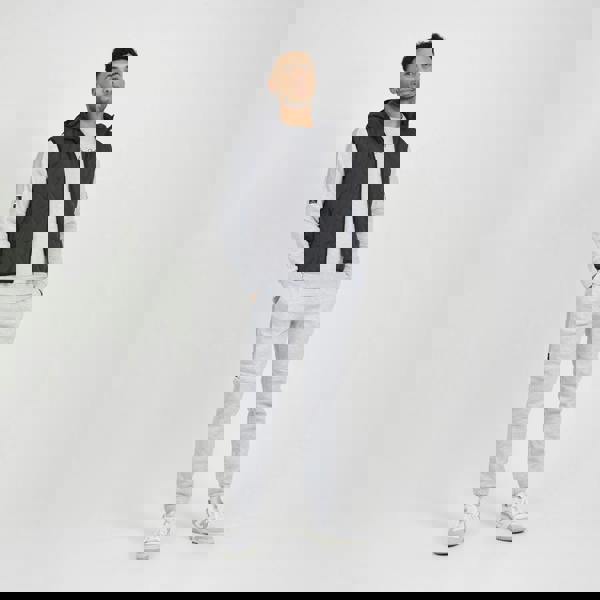 Brave Soul Charcoal Heat Seal Padded Hooded Gilet - Charcoal Image 3