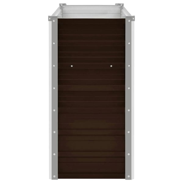 Berkfield Garden Raised Bed Brown 160x40x77 cm Galvanised Steel