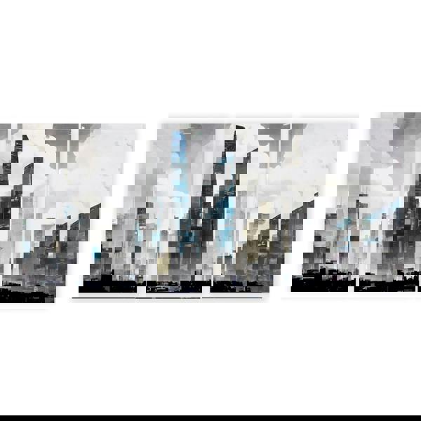 Modern Wall Art For Living Room Uk | Set of 3 Urban Skyscrapers Wall art Prints