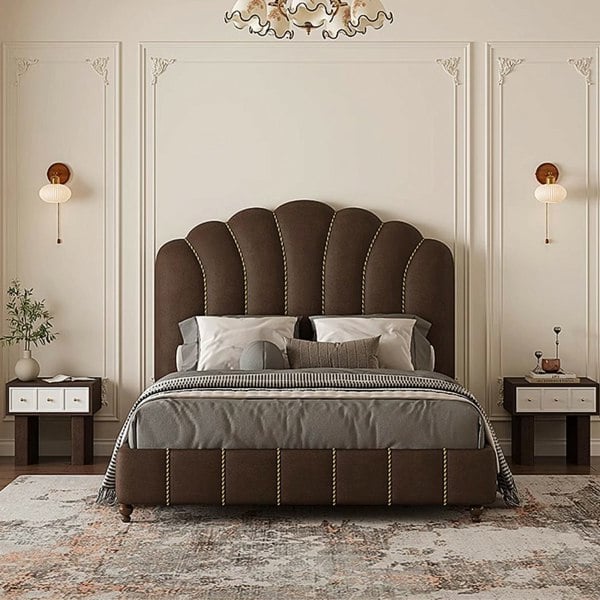 Leocadia King Size Bed, Super King Size Bed, Velvet-Rit Concept-Rit Concept