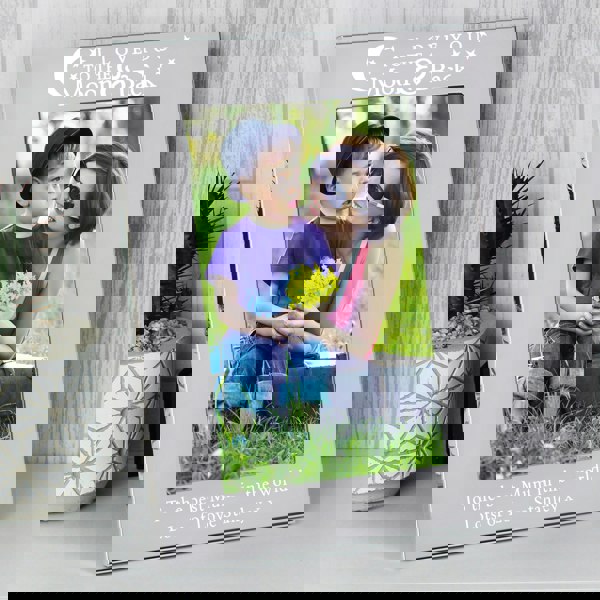 Personalised Memento Company Personalised To the Moon and Back... 6x4 Silver Photo Frame