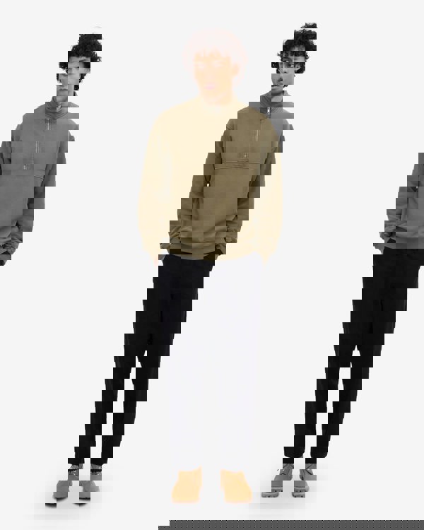 Colorful Standard Organic Quarter Zip Sweatshirt - Dusty Olive