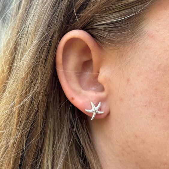Reeves & Reeves Pretty Starfish Stud Earrings