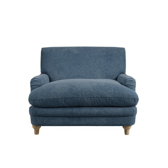 Wyld Haus Bambola Retro Denim Blue Cushioned Armchair