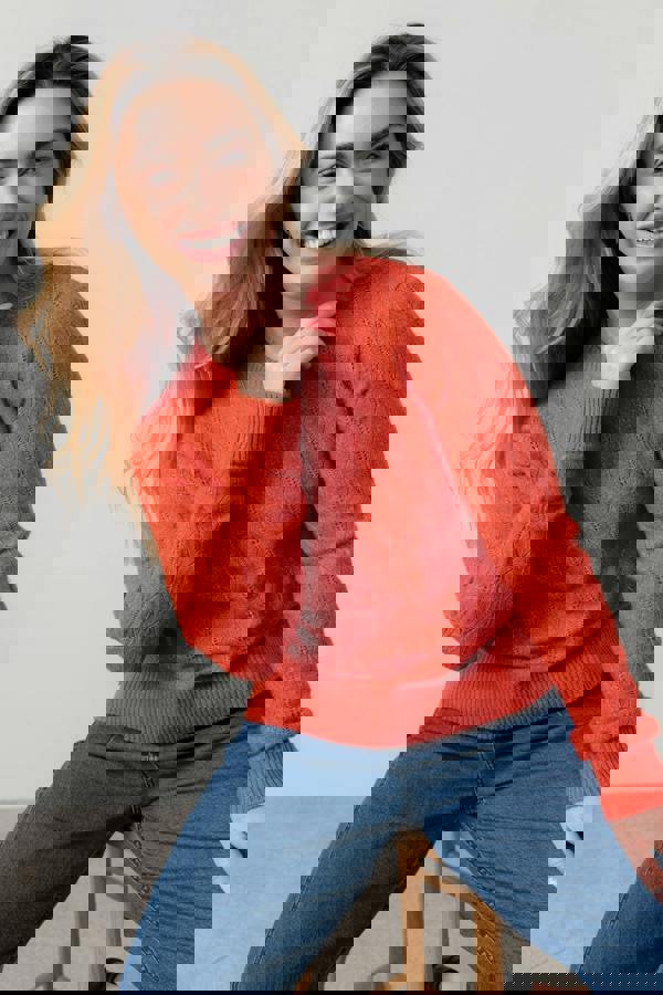 Harefield Pointelle Knit Jumper Sea Mist | Lily and Me Clothing