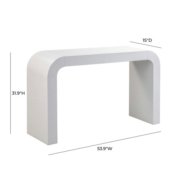 Furniture Edit Hump White Console Table