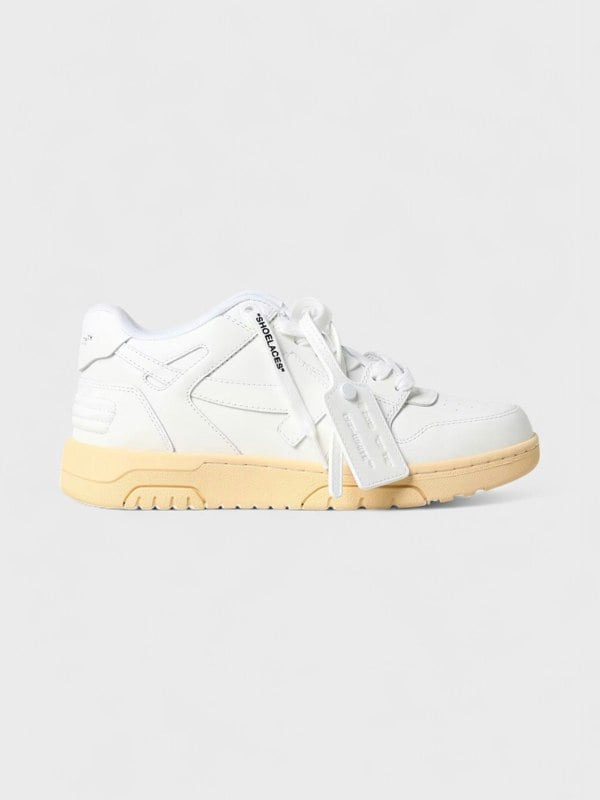 Off-White Out Of Office Ooo Low Tops White Beige Sole - Mens