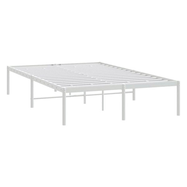 Berkfield Metal Bed Frame White 120x200 cm