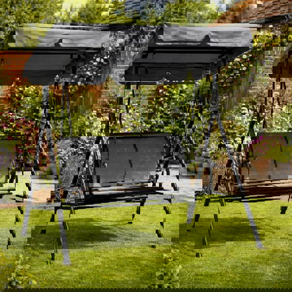 Textaline Two Seater Garden Hammock Grey The Garden Furniture Shop