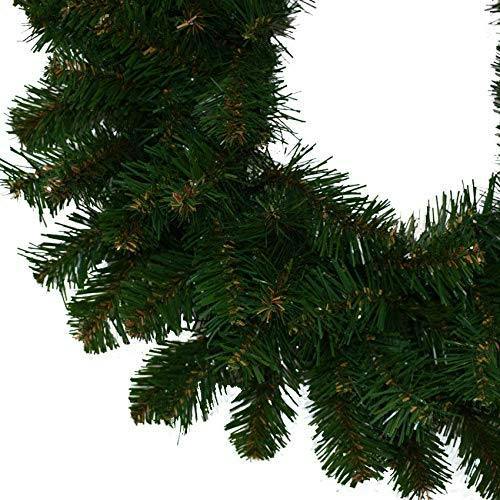 55cm Green Alaskan Pine Christmas Wreath with PVC Tips for Indoor and Sheltered Outdoor Display image 3
