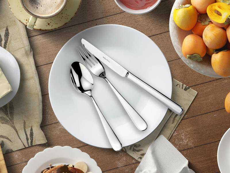 Arthur Price Signature 'Pisa' Stainless Steel 42 Piece 6 Person Promotional Boxed Cutlery Set for Luxury Home Dining