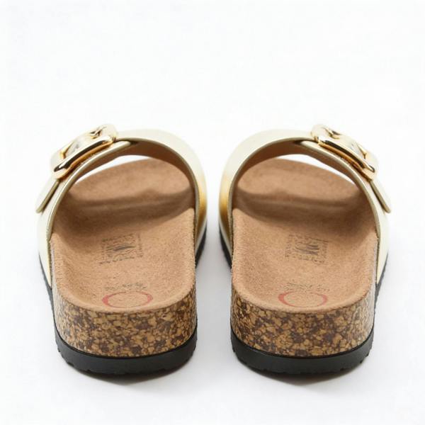 Heavenly Feet IGGY Mules Sandals   in  Gold