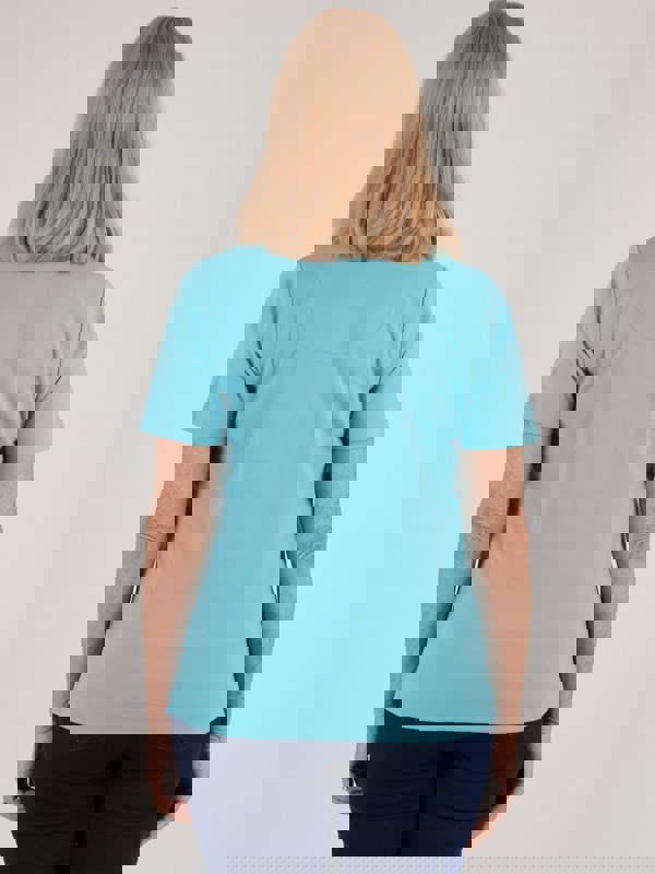 TIGI-Wear Trellis Square Neckline Top