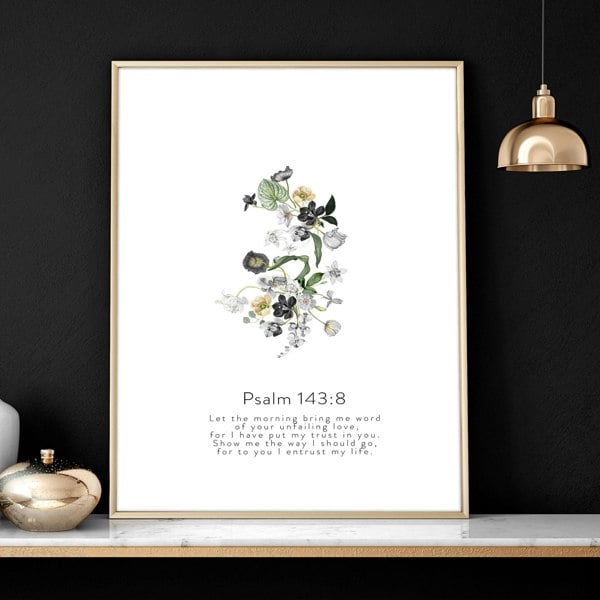 Living room wall prints | set of 3 Christian wall art prints