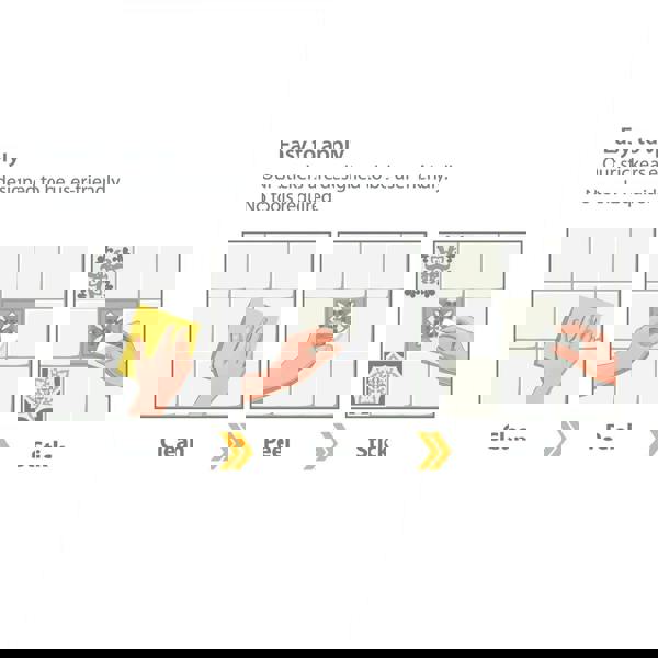 WT1570 - Noor Light Brown and Beige Mediterranean Wall Tile Sticker Set - 15 cm x 15 cm - 24 pcs