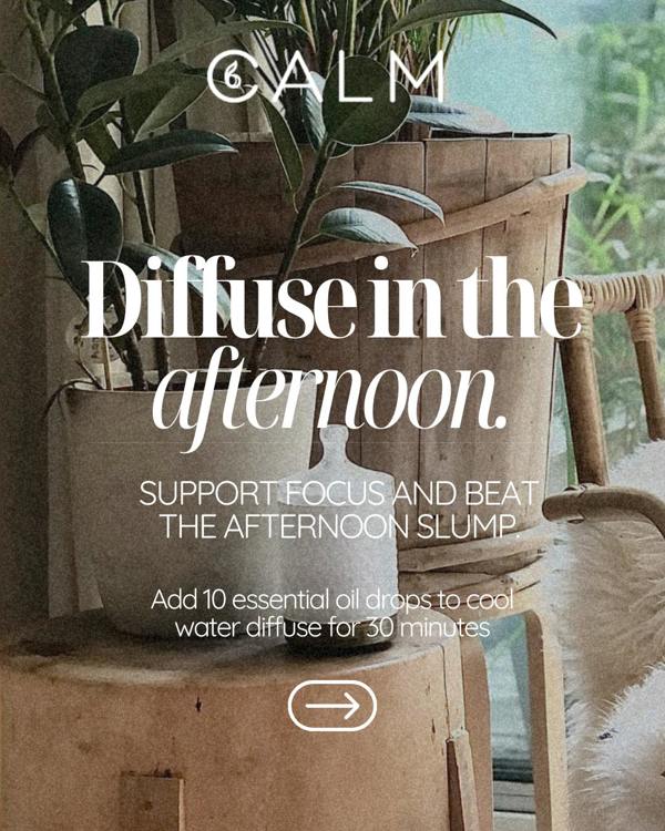 B Calm Aroma Diffuser with Essential Oil Steps - Stress Relief, Energy Boost, Sleep & Hormone Balance