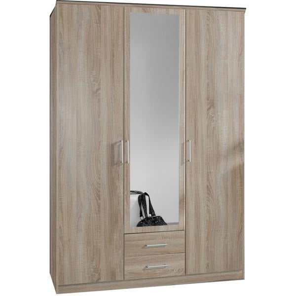 Osaka  3 Door 2 Drawer Mirror oak