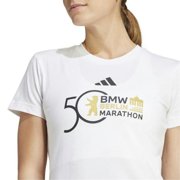 Adidas Womens/Ladies Marathon 50th Anniversary T-Shirt - White - 