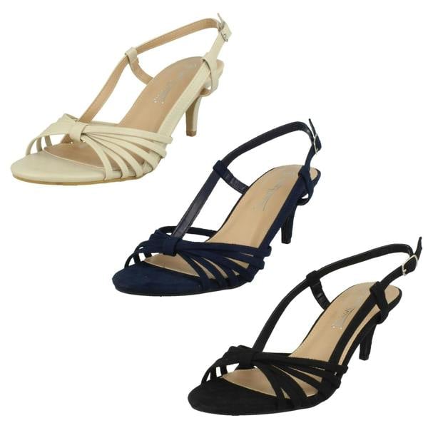 Anne Michelle Ladies Anne Michelle Wide Fit Evening Sandals F6041