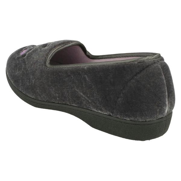 Rosebank Ladies Rosebank Embroided Flowers Detailed Slippers Racheal